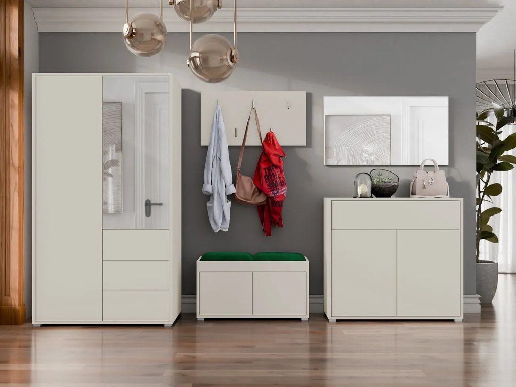 Predsieňová zostava Alekto V, Farby: dub cremona, Farba čalúnenia:: Manila 16