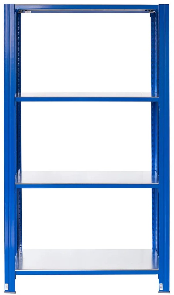 Bezskrutkový kovový regál T profil