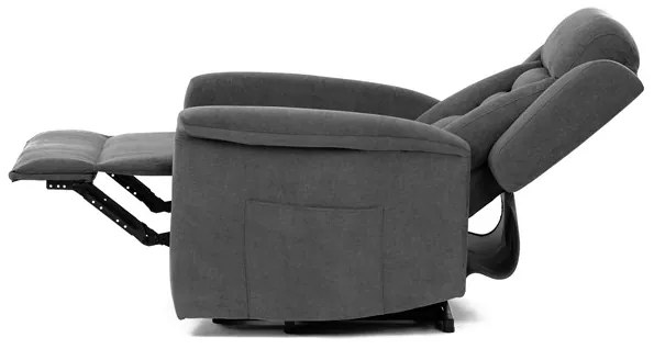 Autronic BONTEC Polohovacie kreslo, elektrické káblové ovládanie, šedá, látka, TV-7072 GREY2 Farba: Béžová