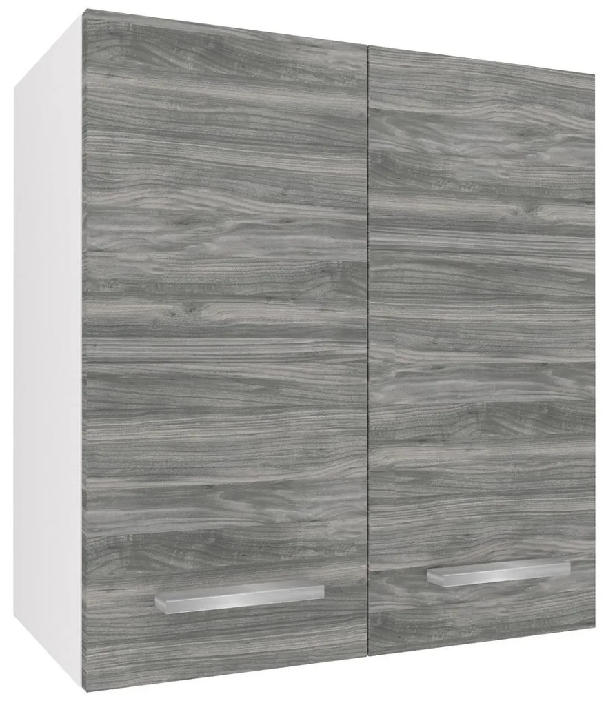 Kuchynská skrinka Belini horná 60 cm šedý antracit Glamour Wood  TOR SG2-60/2/WT/GW1/0/E