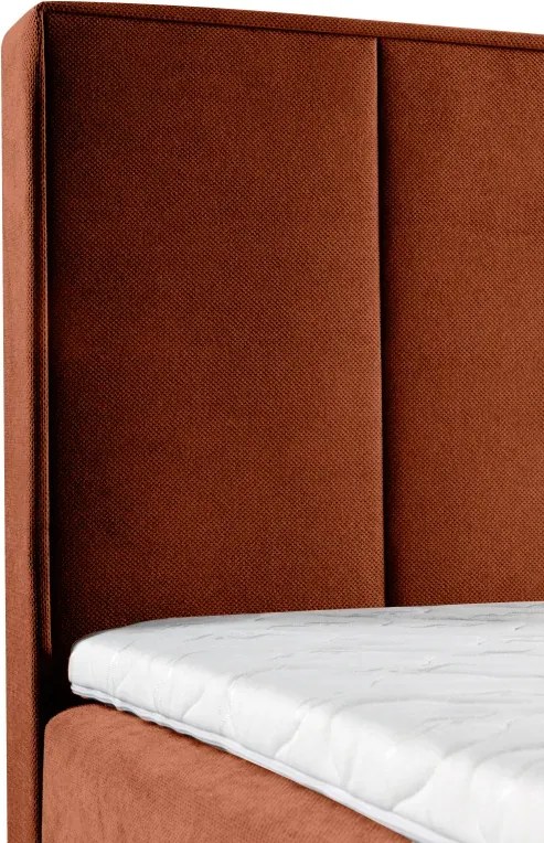 Boxspring posteľ RITA, 200x160, oranžová (pretty 9)