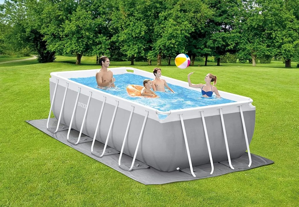 Bazén Intex Prism Frame 4 x 2 x 1,22 m s filtráciou a schodíkmi