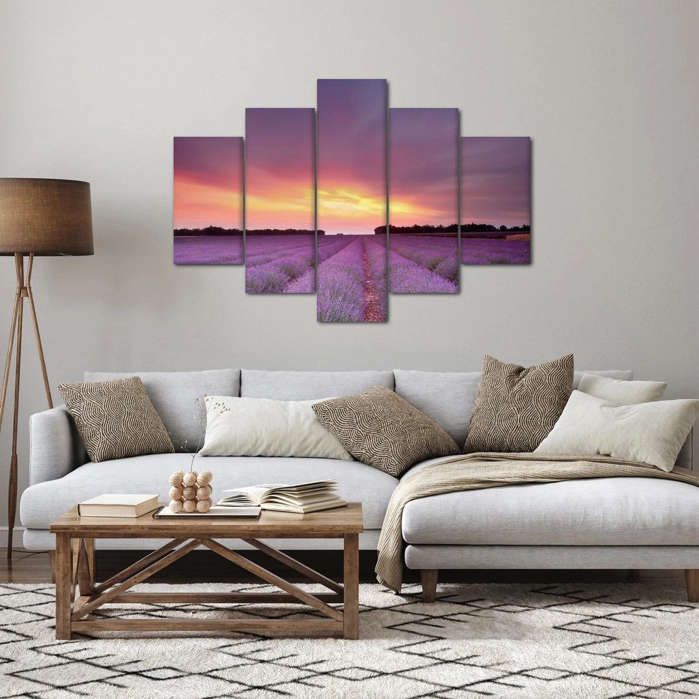 Obraz - Levanduľové pole (150x105 cm)
