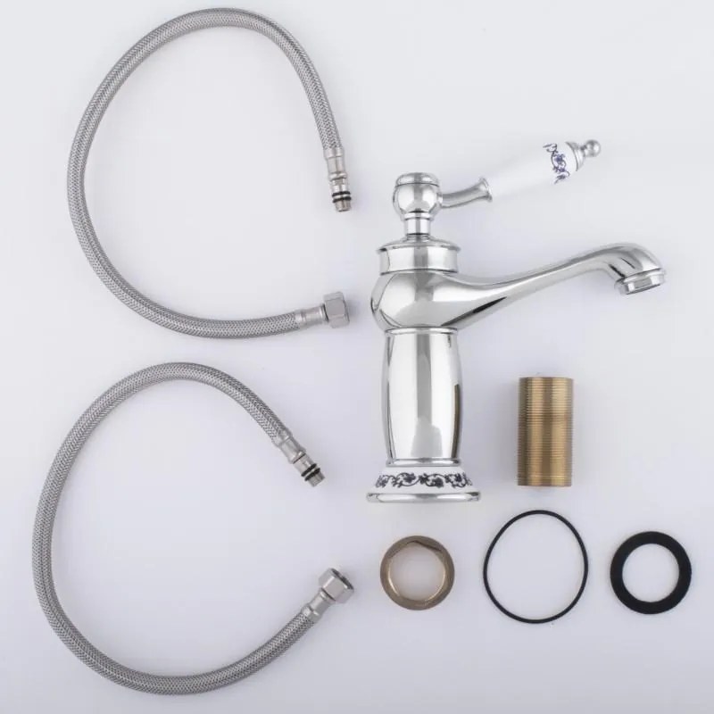 Umývadlová batéria GLAZE retro - nízka - chrómová