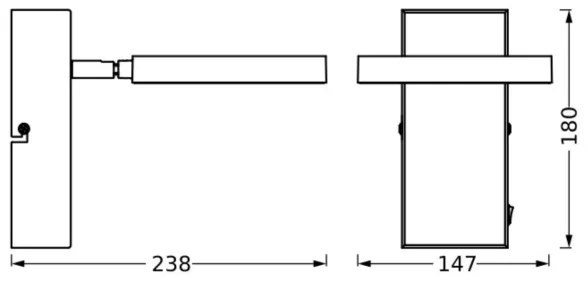 Ledvance -LED Nástenné bodové svietidlo DECOR SATURN LED/11W/230V 3000/4200/6500K