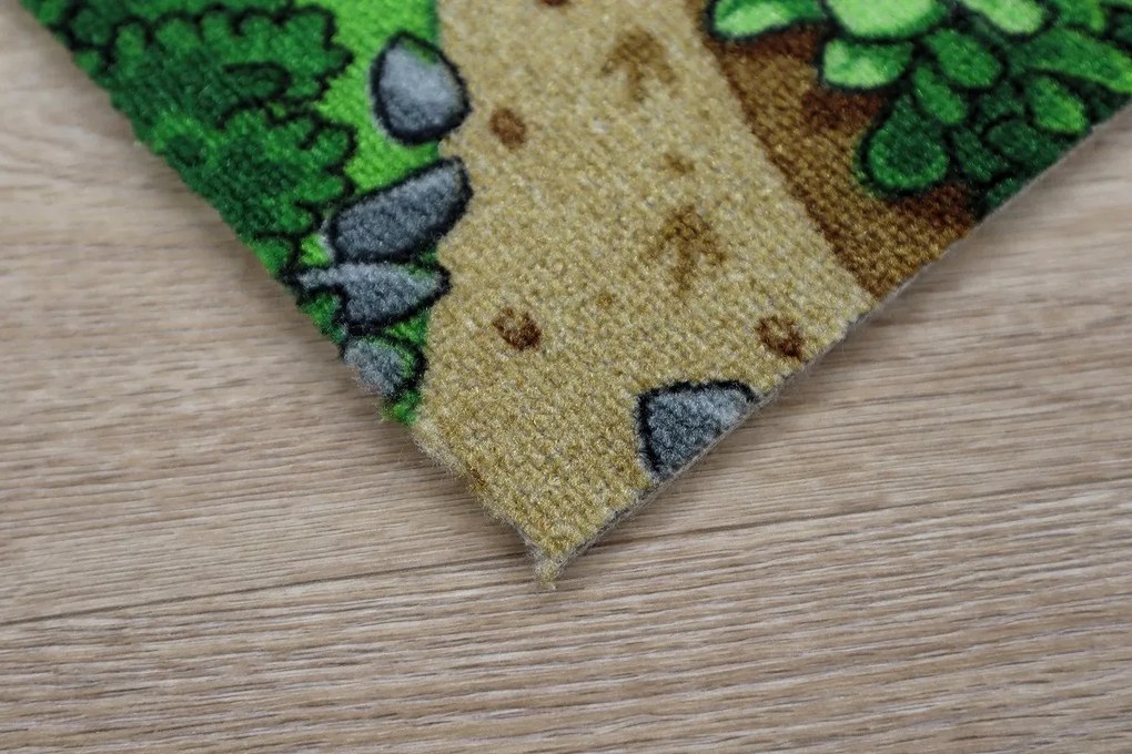 Vopi koberce Detský metrážny koberec Dino - neúčtujeme odrezky z role! - Bez obšitia cm