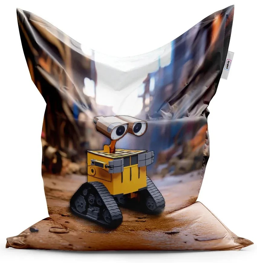 Sablio Sedací vak Wall-E robot Mesto - 150x100 cm