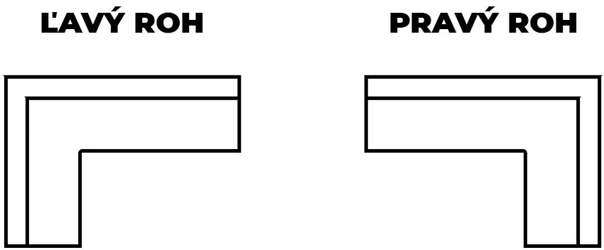 PROXIMA.store - Minimalistický rohový gauč FERRO DRUH LÁTKY: LUIS - 68