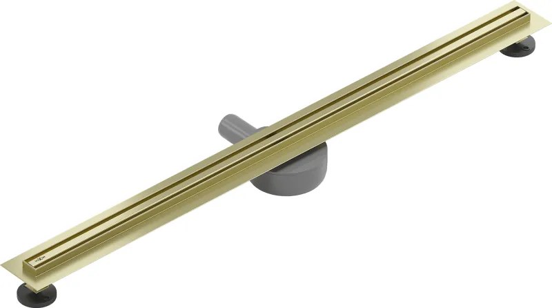 Mexen Flat 360° Slim sprchový žľab 90 cm, zlatá matná, 1A41090
