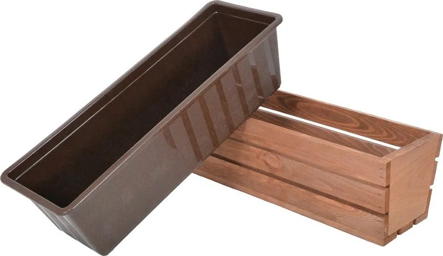 Drevený kvetináč 51 cm Modern – Rojaplast