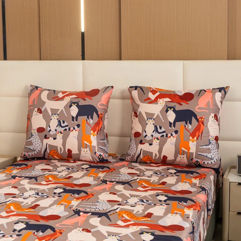 Obliečky z mikrovlákna CATMOSPHERE farebné Rozmer obliečky: 70 x 90 cm | 140 x 200 cm