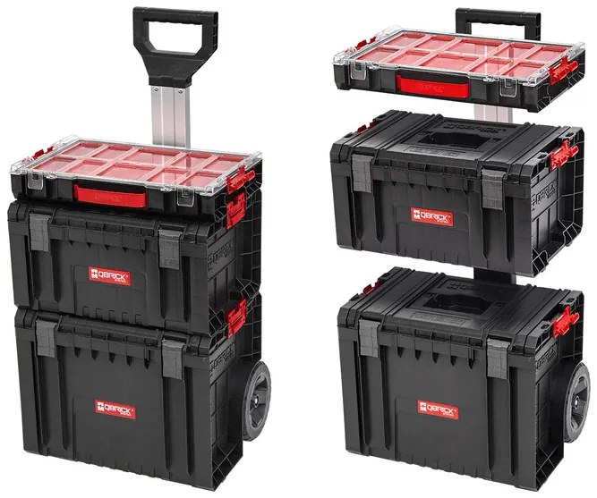 Qbrick System Vozík na náradie PRO Organizer 100 + RRO Toolbox + PRO Cart  (100343432)