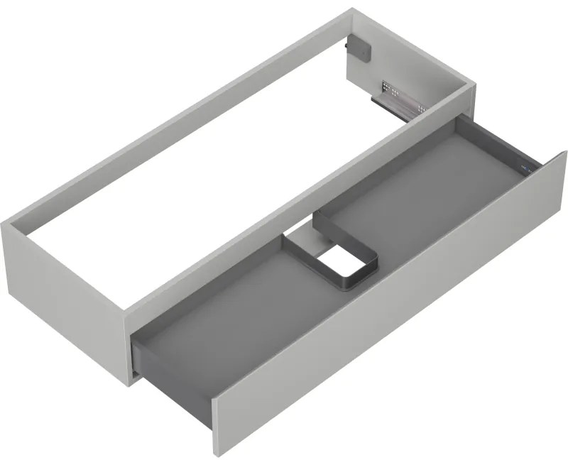 Mexen Orio, kúpeľňová skrinka 120 cm, 1 zásuvka, sivá matná, 91A10-12023-1-BF62