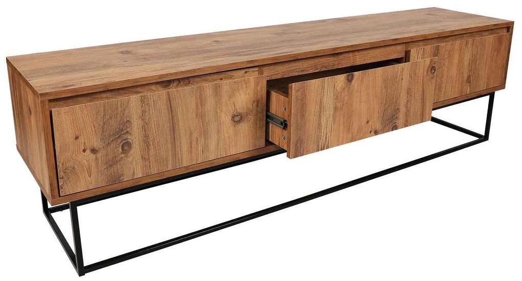 Dizajnový TV stolík Olesia 180 cm vzor orech