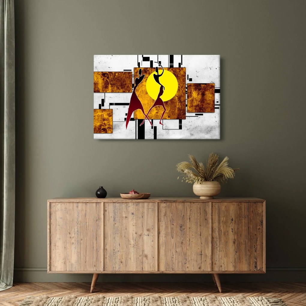 Obraz starovekej dobovej maľby (90x60 cm)