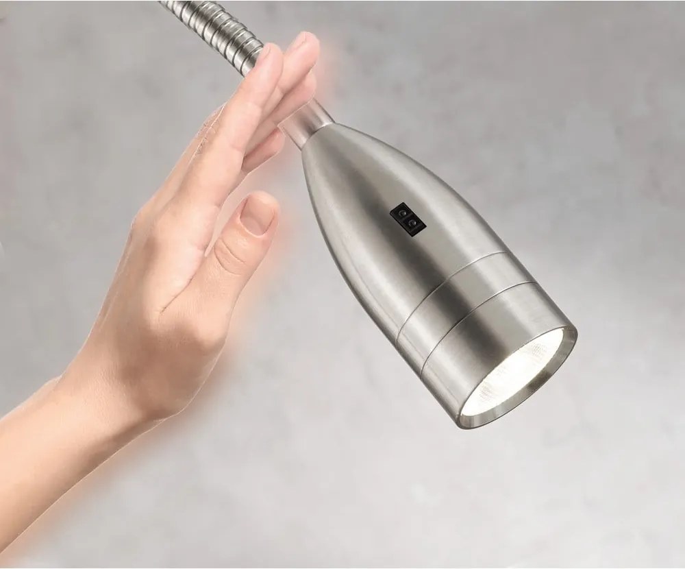 Kovové LED stmievateľné bodové svietidlo v striebornej farbe Sten – Fischer &amp; Honsel