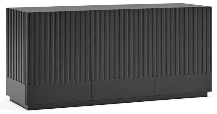 Čierny príborník Teulat Doric, šírka 150 cm