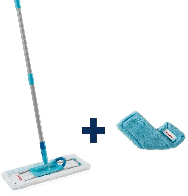 Leifheit Podlahový mop PROFI Micro Duo s kovovou tyčou + náhrada Static Plus 55170
