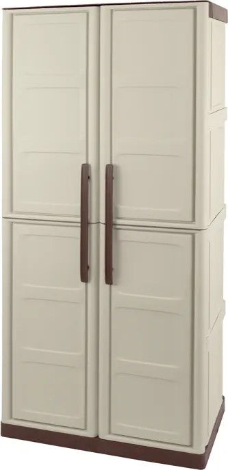 Plastová upratovacia skriňa S Line, 700 x 390 x 1650 mm