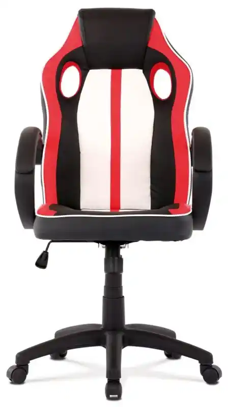 Pohodlná kancelárska stolička s červenými doplnkami | BIANO
