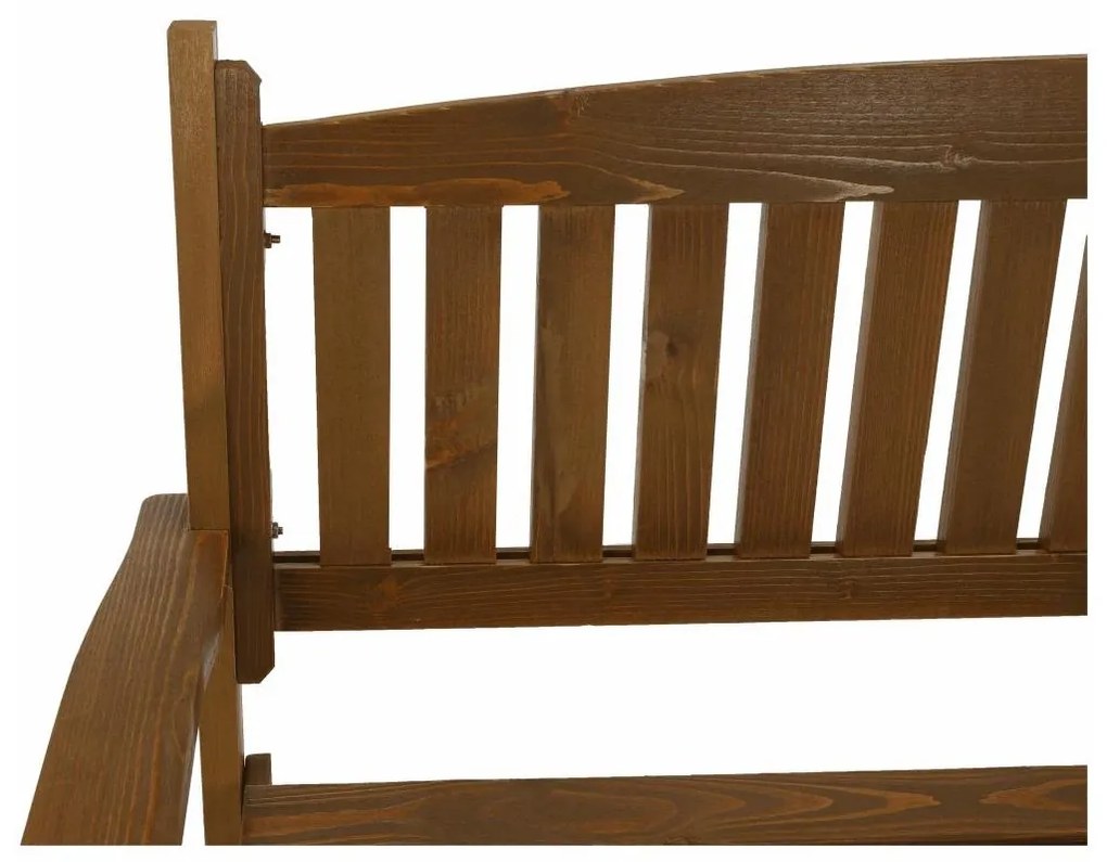 Záhradná lavička, hnedá, 150cm, AMULA