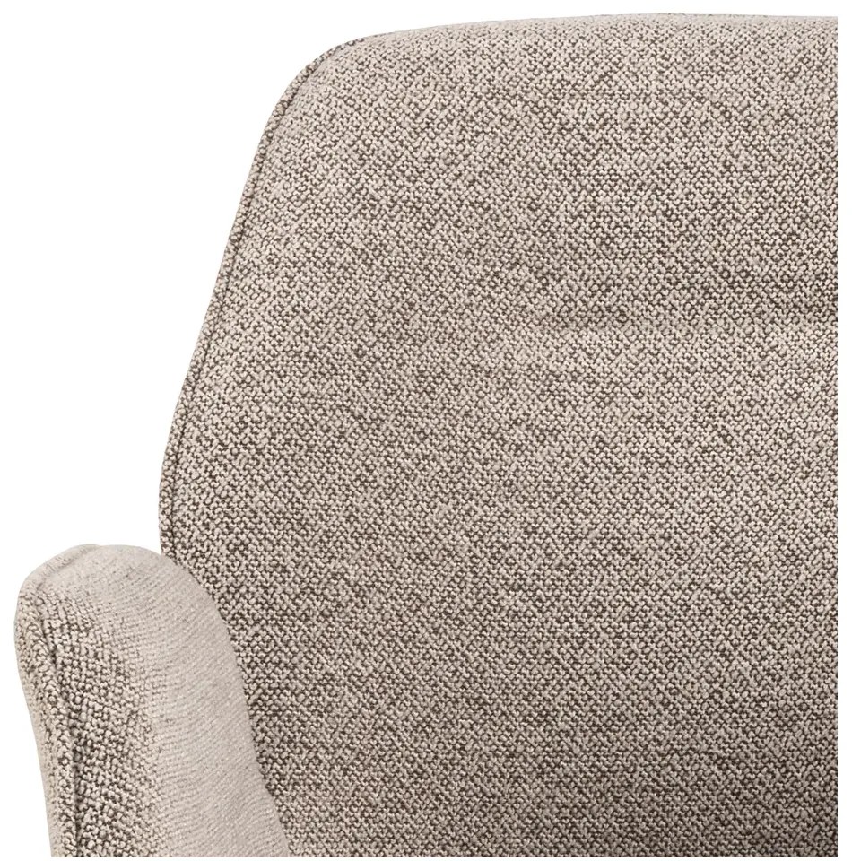 Otočné jídelní křeslo Aura béžové/černé