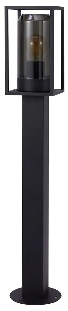Nordlux Čierny záhradný stĺpik Griffin pre žiarovku E27 80cm 2218158047