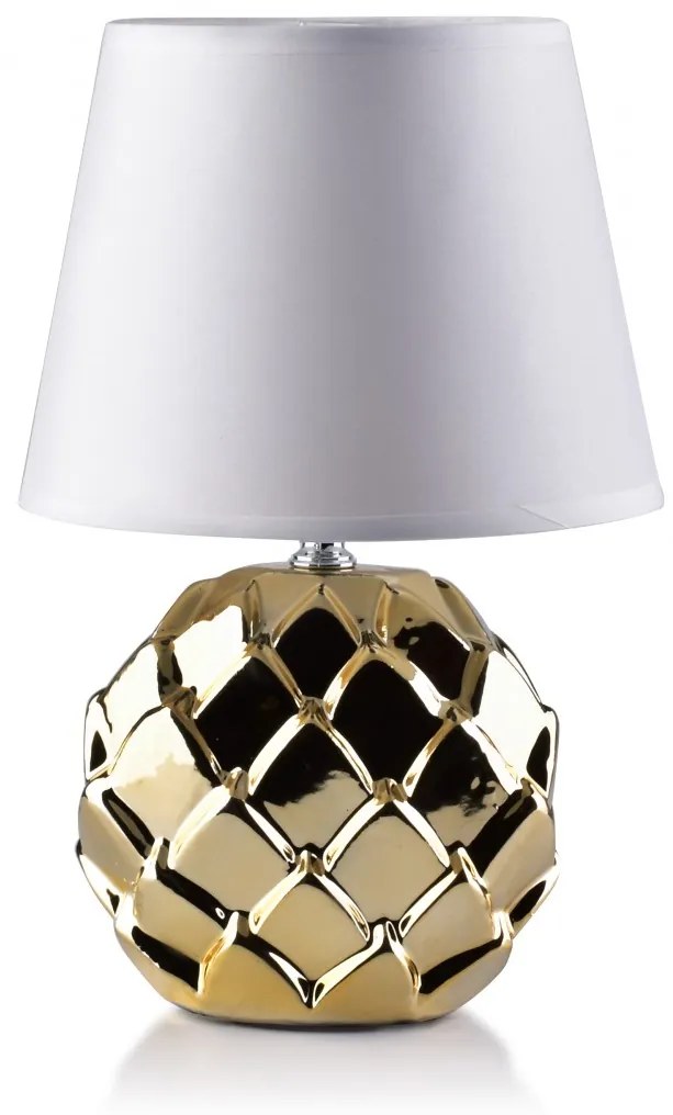 Mondex Lampa Lara 32 cm bílá/zlatá