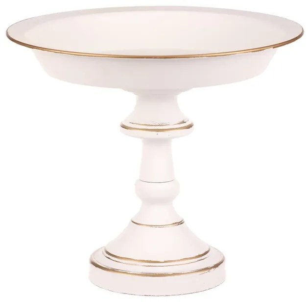 BONTEC Misa kovová - na stojane, 26 cm, aranžovacia, biela Farba: Biela