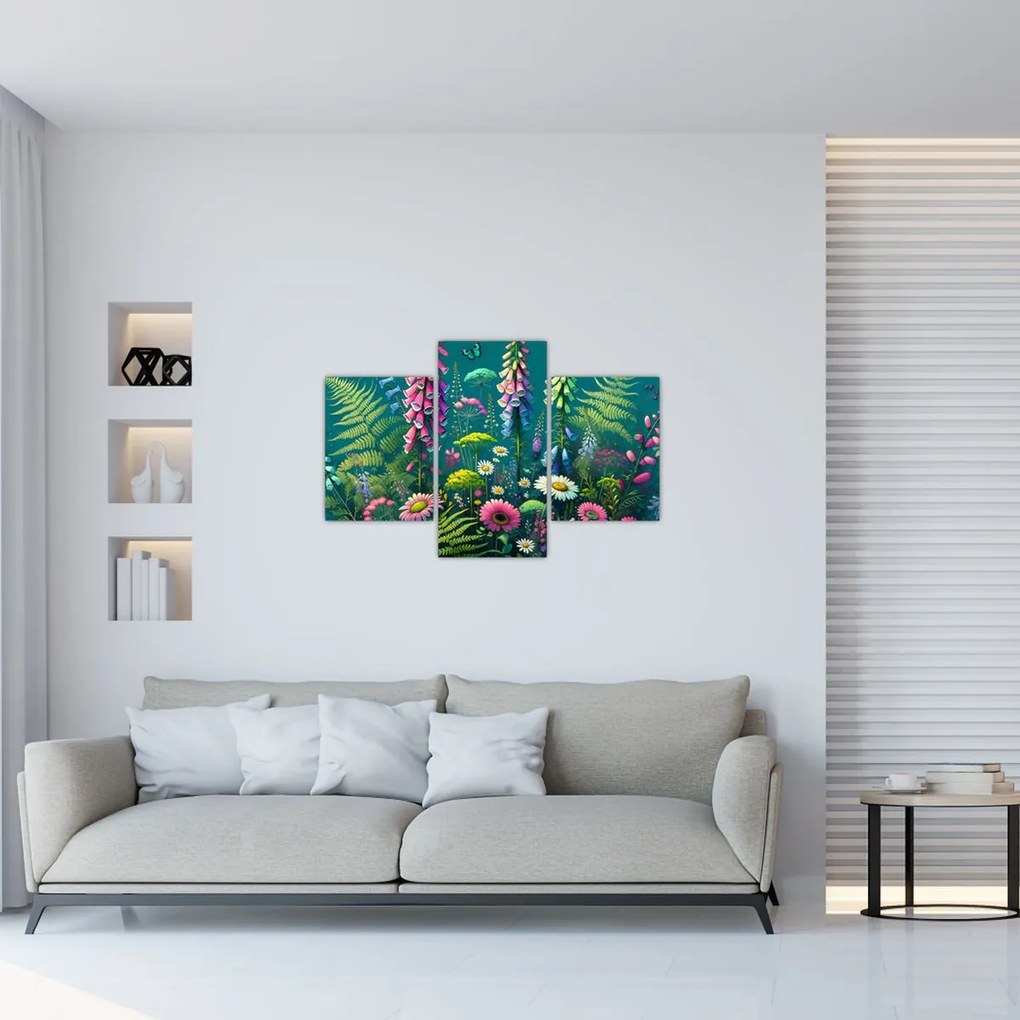 Obraz - Lúčne kvety (90x60 cm)
