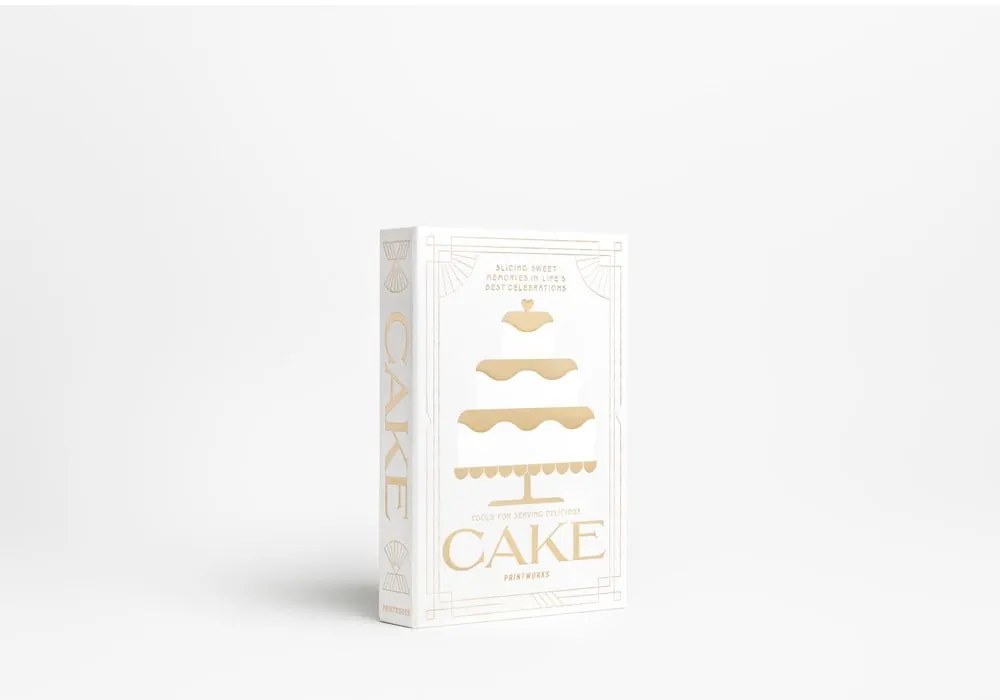 Biele/v striebornej farbe antikoro dezertné vidličky v súprave The Essentials Cake Tools – Printworks