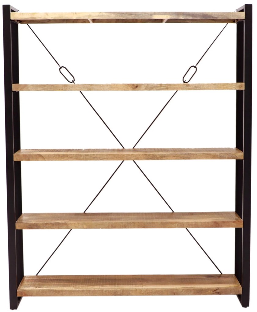 furniture-nabytek.cz - Knižnica kov drevo mango 140x200x35