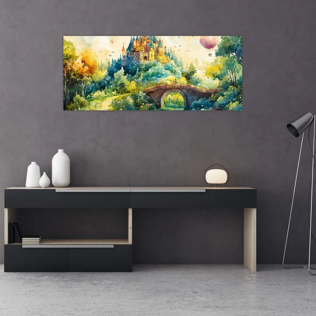 Obraz - Rozprávkový zámok (120x50 cm)