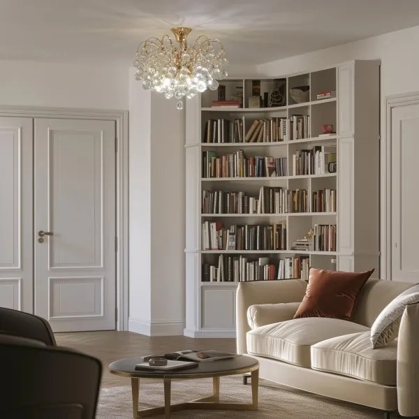 Brilagi - Prisadený luster CRYSTAL 6xE14/60W/230V zlatá