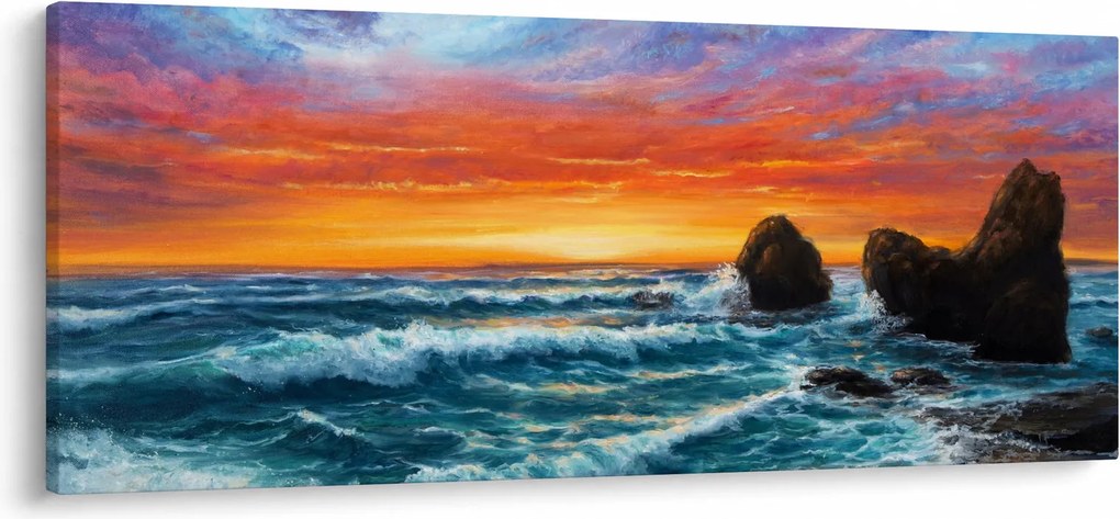 Obraz - Západ slnka (120x50 cm)