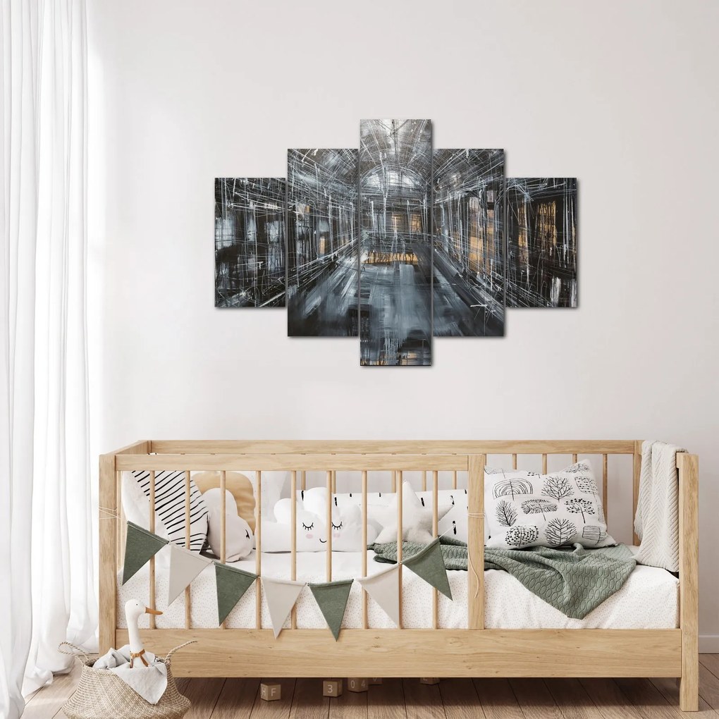 Obraz interiéru starej budovy (150x105 cm)