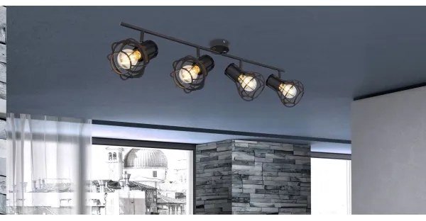 Globo 15388-4 - Bodové svietidlo CLASTRA 4xE27/40W/230V