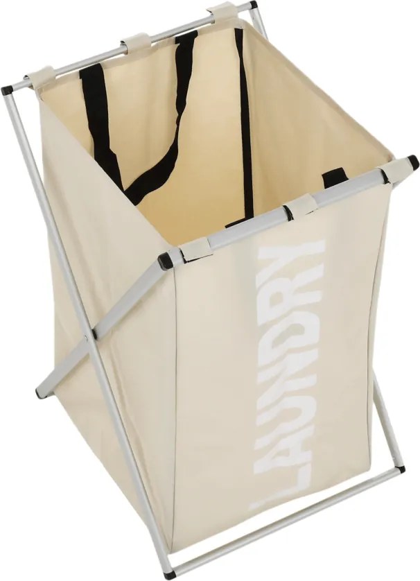 Kondela Látkový kôš na bielizeň, sivobéžová, LAUNDRY TYP 1