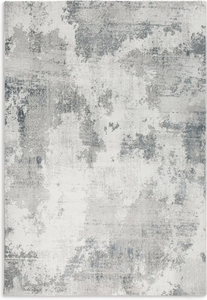 Koberec Anemon, 80x150 cm, strieborná