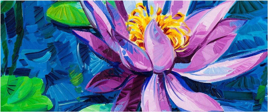 Obraz lekna na vode (120x50 cm)