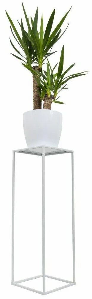 Květinový stojan SILVIA 70 cm bílý