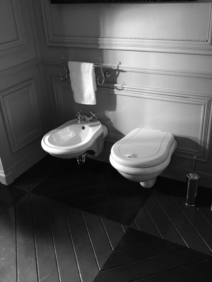 Kerasan Kerasan, RETRO WC sedátko, biela/chróm, 109001