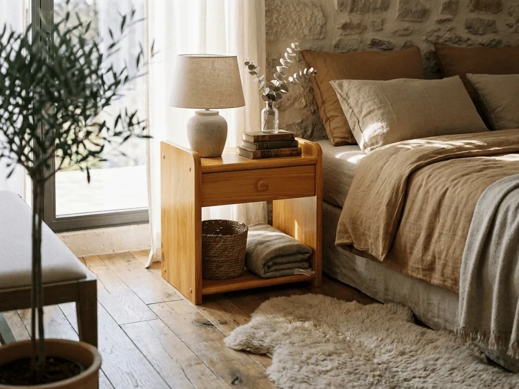 Nočný stolík Ilona, jelša