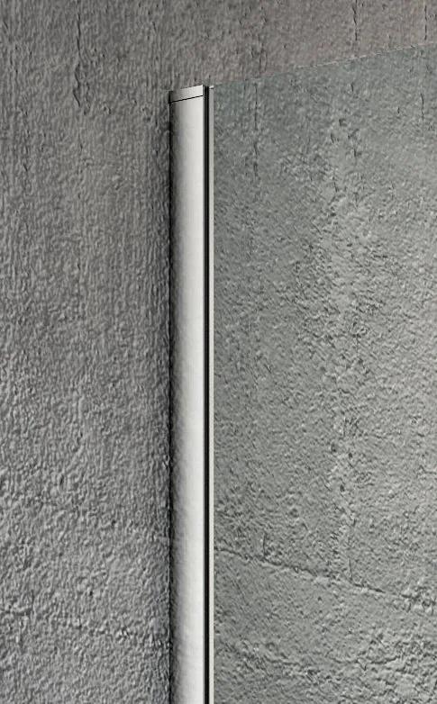 Gelco, VARIO CHROME jednodielna sprchová zástena na inštaláciu k stene, dymové sklo, 1300 mm, GX1313GX1010