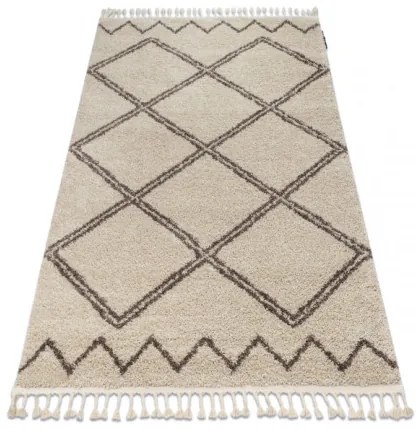 Koberec BERBER ASILA B5970 krém / hnedý Fredzle berber marokánsky