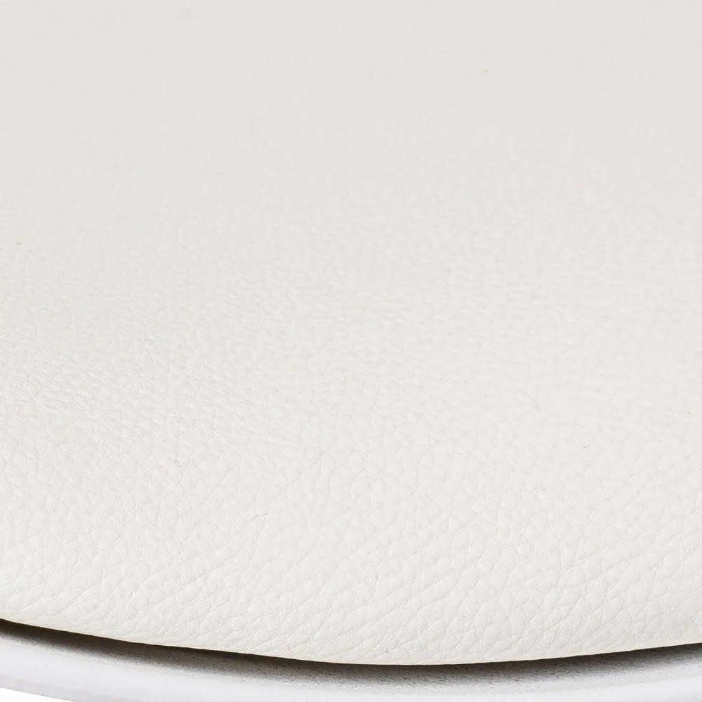 Biele barové stoličky s nastaviteľnou výškou z imitácie kože v súprave 2 ks (výška sedadla 56,5 cm) – Casa Selección