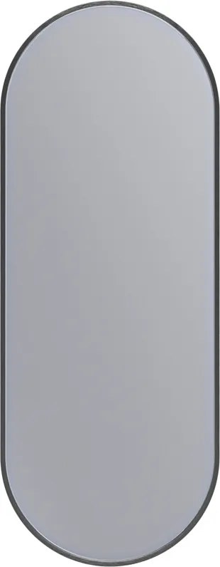 Erga Oval, oválne zrkadlo 35x90cm, čierny rám, ERG-V01-OVAL-3590-BK