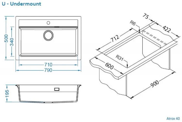 ALVEUS CZ SET ALVEUS ATROX 40 / 91 BLACK ADDITION + BATERIE PRIMROSE 91