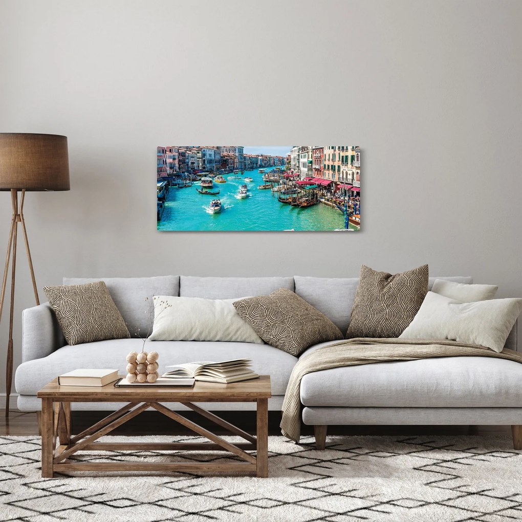 Obraz - Canal Grande, Benátky, Taliansko (120x50 cm)
