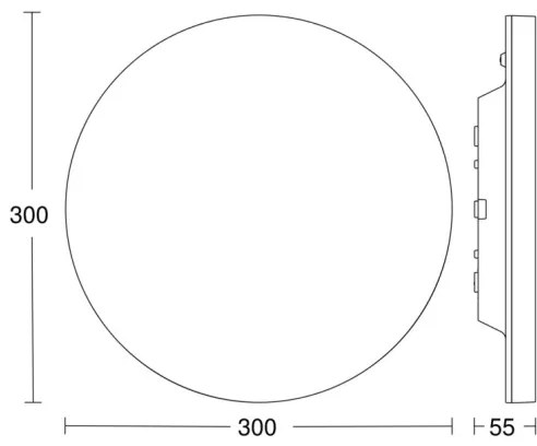 Steinel-LED Stmievateľné svietidlo so senzorom RSPROR10PLUSSC 8,5W/230V IP40 4000K